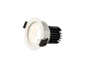 DM202319  Beppe 9 Tridonic Powered 9W 2700K 770lm 36° CRI>90 LED Engine White Stepped Fixed Recessed Spotlight; IP20